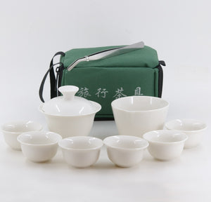 Porcelain Traveling Tea Set